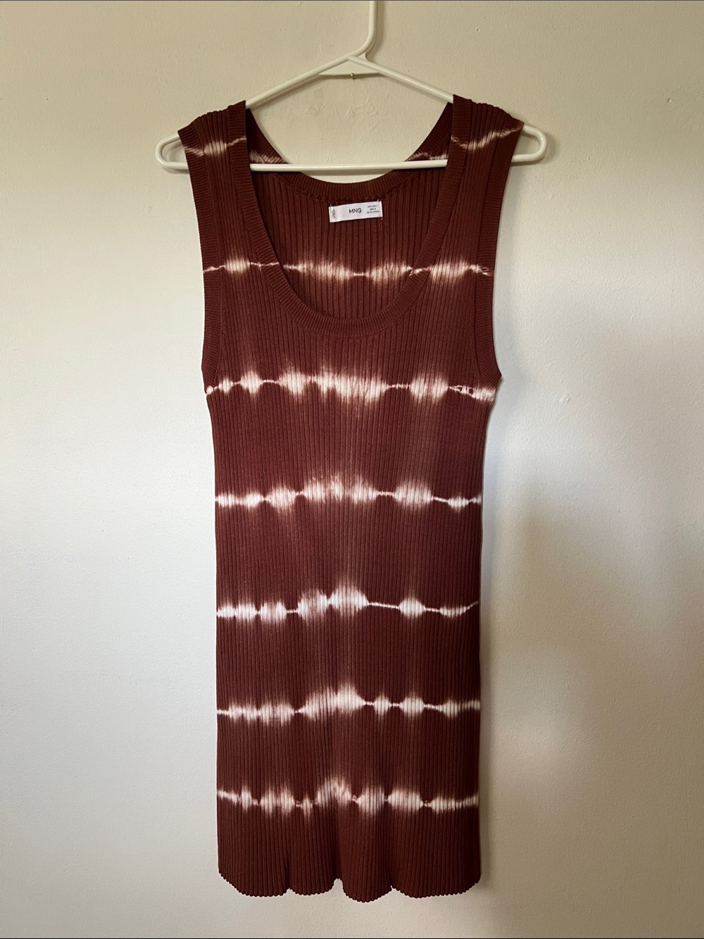 Sleeveless Ribbed Tie-Dye Tank Dress and Matching Pants - Picture 2 of 4